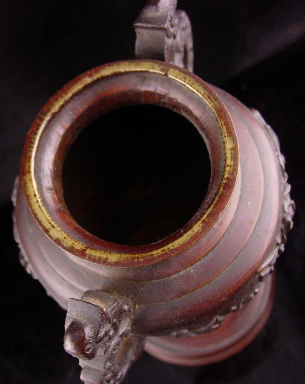 Antique Chinese Foo Dog Dragon Incense Burner strange creatures bronze