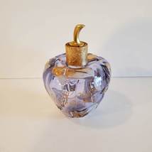 Lolita Lempicka Perfume Bottle, Vintage Collectible, EMPTY glass gold embossing image 1