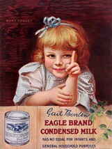 Eagle Brand Condensed Milk Vintage Advertisement Metal Sign - $29.95
