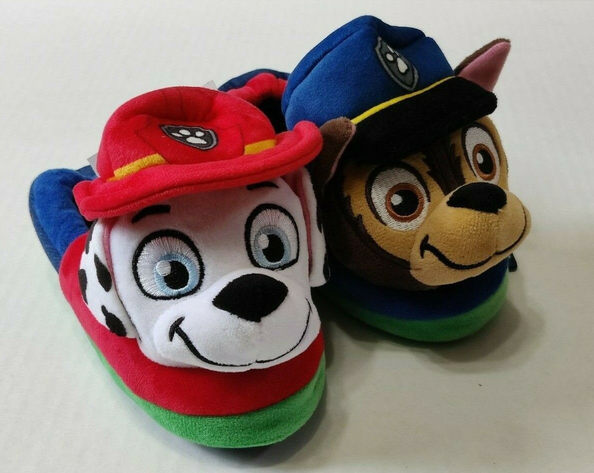 Marshall and Chase Toddler Boy Slipper Nickelodeon- Paw Patrol Size 7/8 