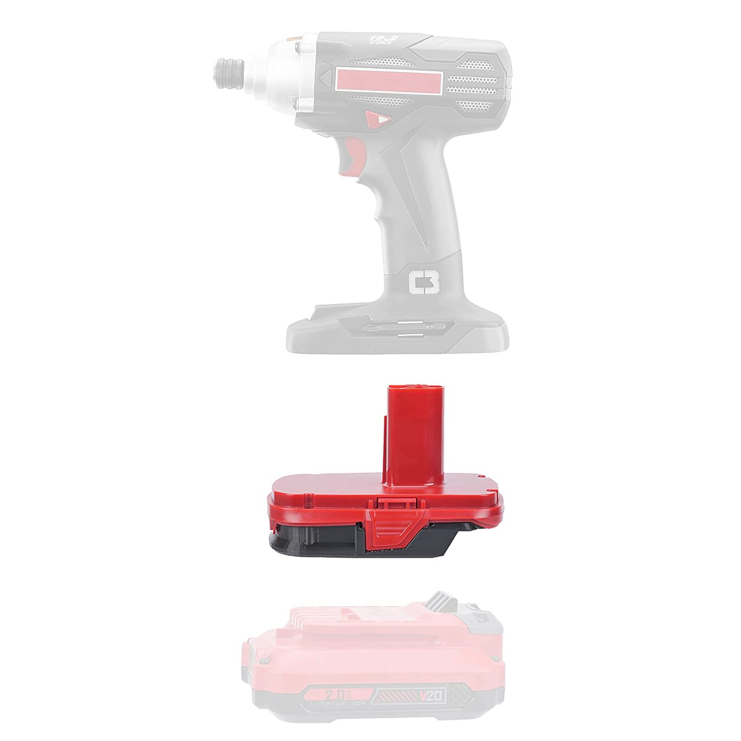 1X Adapter Only Fits Craftsman 19.2V Old Style Cordless Tools Compatible With Cr
