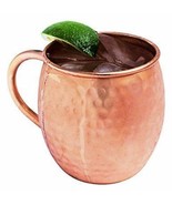 TEA JUICE WINE VODKA HAMMERED MUG COPPER MUG 16 OZ NO LINING COFFEE CUP  - $14.12
