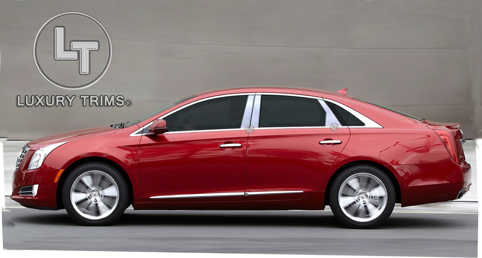 Cadillac XTS Stainless Steel Chrome Pillar Posts by Luxury Trims 2013