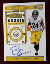 2019 Panini Contenders Rookie Ticket Benny Snell, Jr. Auto Rookie Steelers - $14.85