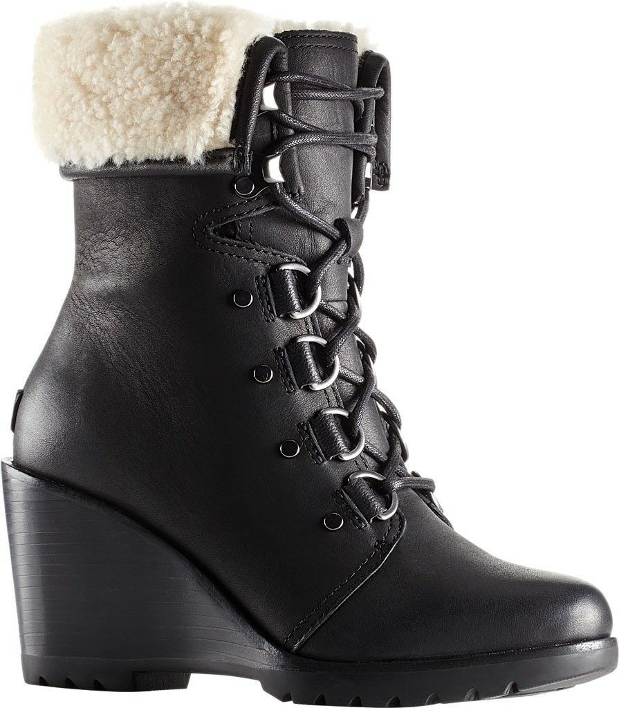 sorel phoenix lace shearling boot
