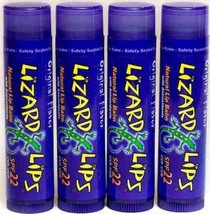 Lizard Lips SPF 22 Lip Balm - Original Vanilla 4 Pack (4) - $40.87