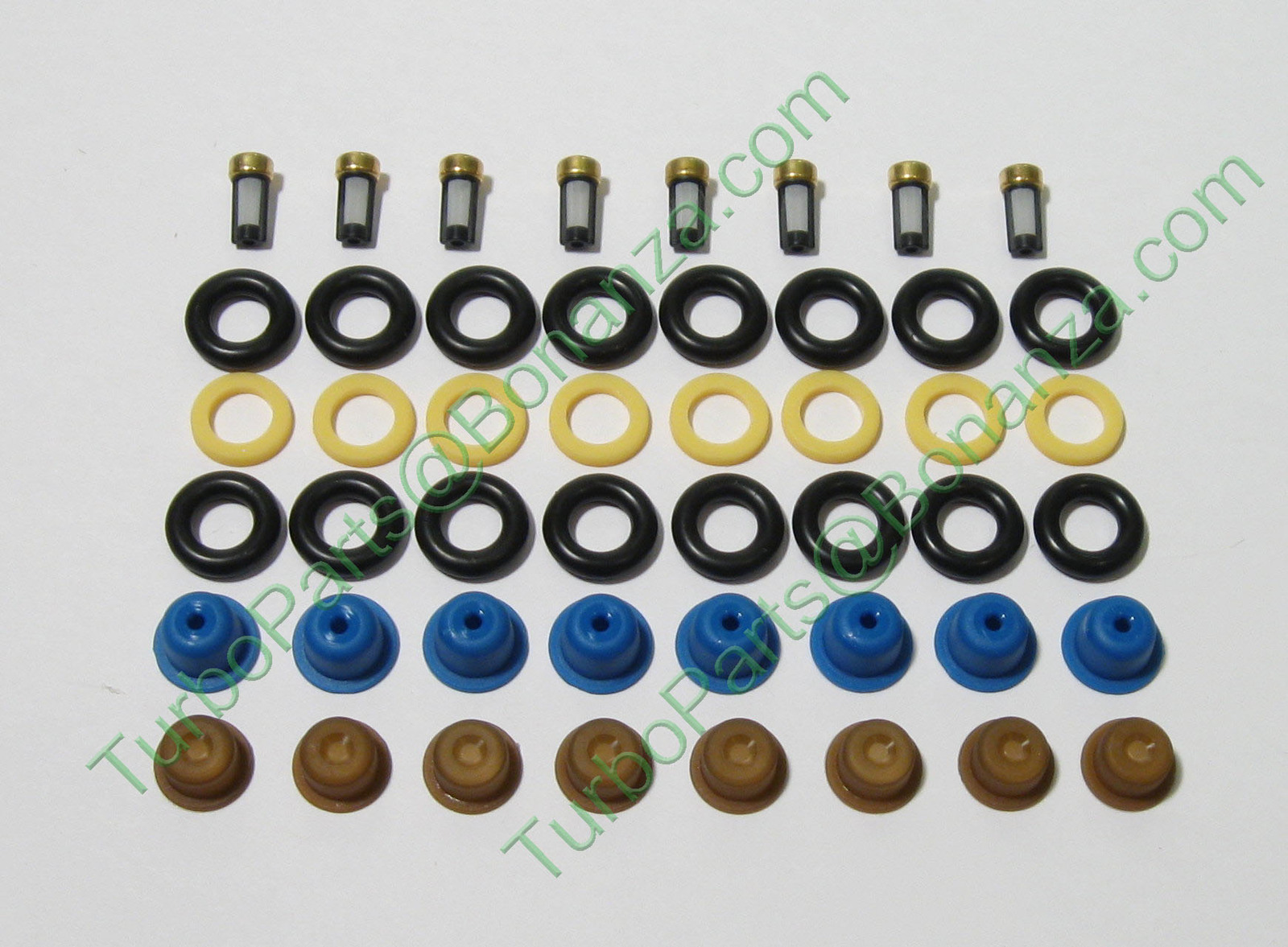 Ford V8 Fuel Injector Seal kit O’rings Pintle Caps Filter Baskets 4.6L 5.0L 5.4L Car & Truck