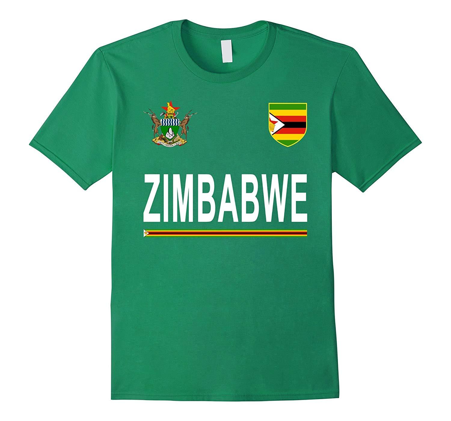 New Tee - Zimbabwe Soccer T-Tee - Zimbabwean Football Jersey Men - T ...