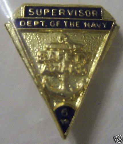 Primary image for USN & USMC SAFETY AWARD LAPEL PIN 6 YEARS NIP:MD10-1