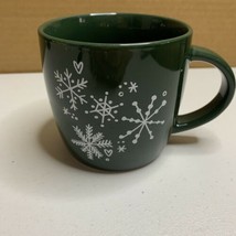 Starbucks Coffee Snowflake 14oz Mugs Holiday Green Christmas  Mint - $10.00