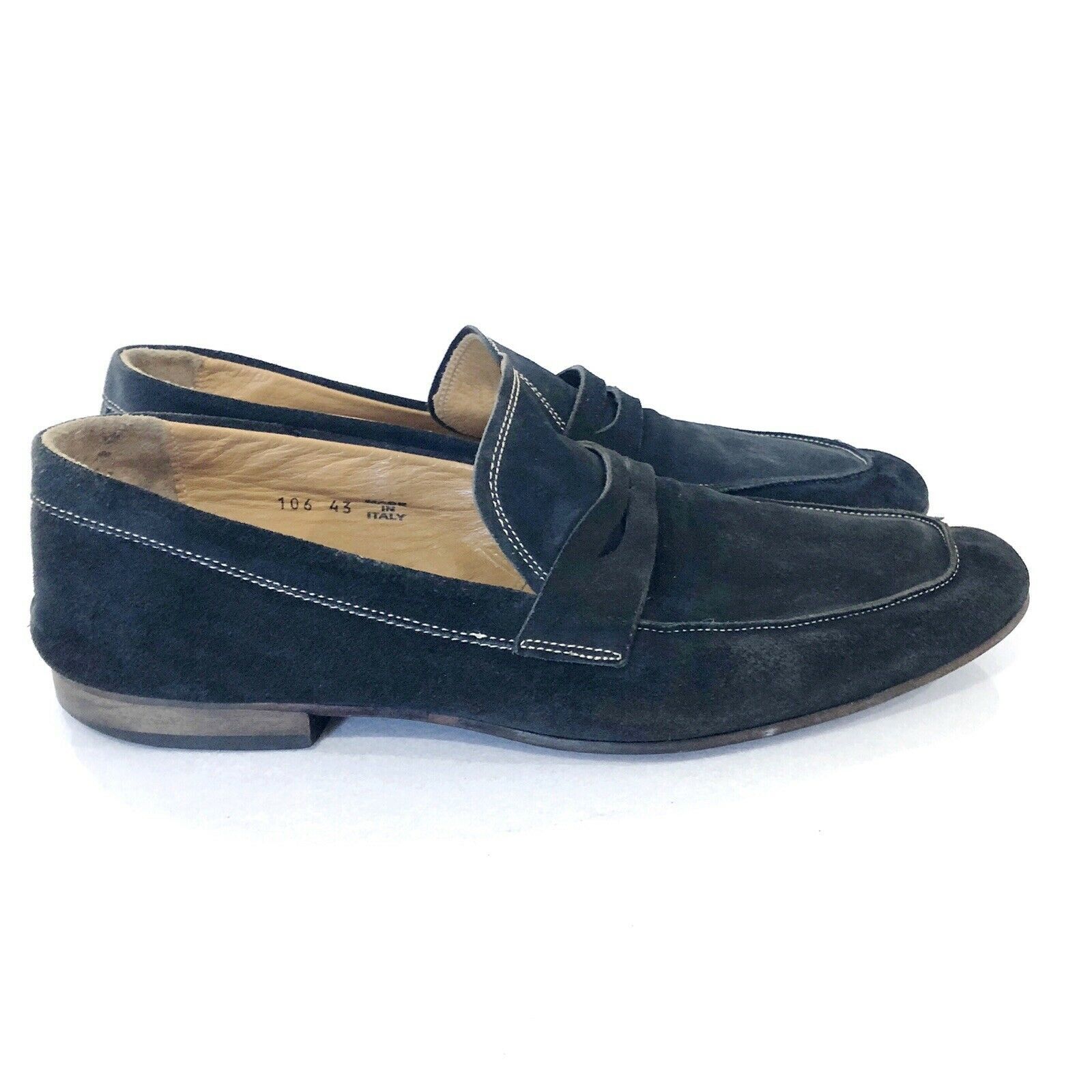 CUOIERIA FIORENTINA Blue Suede Loafers Mens Size 43 EU | 10 US | 10606 ...