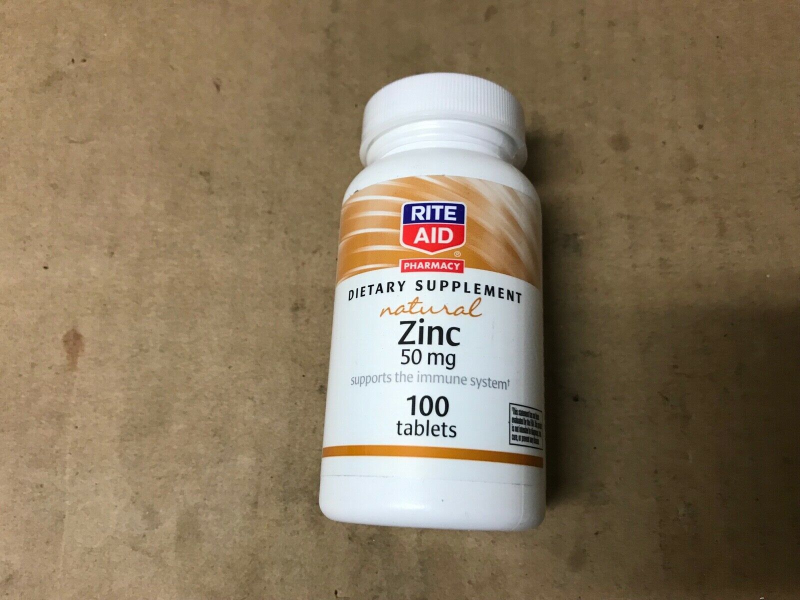 Rite Aid Natural Zinc 50 mg 100 tablets EXP 01/2021 Vitamins & Minerals