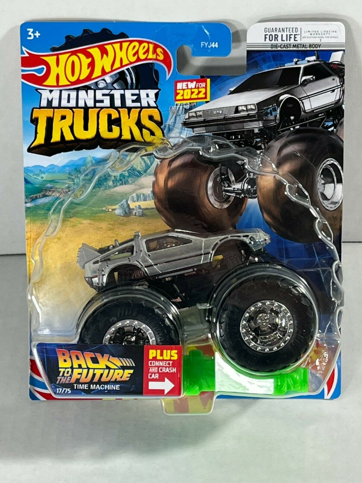 Hot Wheels Monster Trucks DeLorean Back to the Future Time Machine 2022 ...