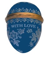 Bilston &amp; Battersea - Halcyon Days Enamels &quot;With Love&quot; Egg - $89.00