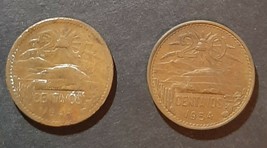 Two Mexico 20 Centavos coins. 1944 &amp; 1954. - $2.50