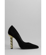 Court Shoes Kat Makonie Stiletto Lydia Tacco Gold Chain 4 5/16in Plateau... - $335.73