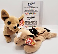 Houston Astros 1998/1999 Ty Teenie Beanie Babies-Set Of 2 - $46.75