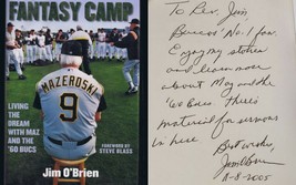 Jim O'Brien Signed 2005 Pittsburgh Pirates Fantasy Camp Hardcover Book