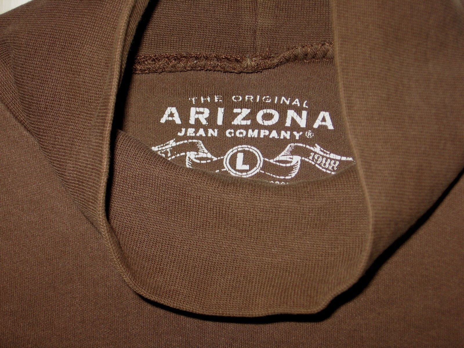 Arizona Jean Co Long Sleeve Brown Shirt 