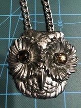 Vintage New Never worn Banana Republic Owl Head Necklace Fast Shipping Rare - $19.79