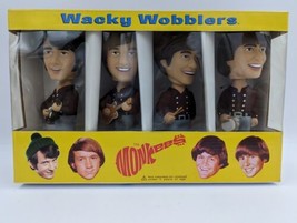 2002 Funko Wacky Wobblers Bobble Heads THE MONKEES Davy Mickey Mike &amp; Pe... - $85.49