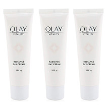 3-New Olay Vitality Radiance Day Cream SPF 15 Instant Radiance That Last... - $30.99