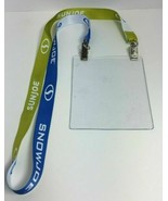 Blue/Green/White &quot;Go With Joe&quot; &quot;SnowJoe&quot; Printed Lanyard W/ Clear Badge ... - $6.92
