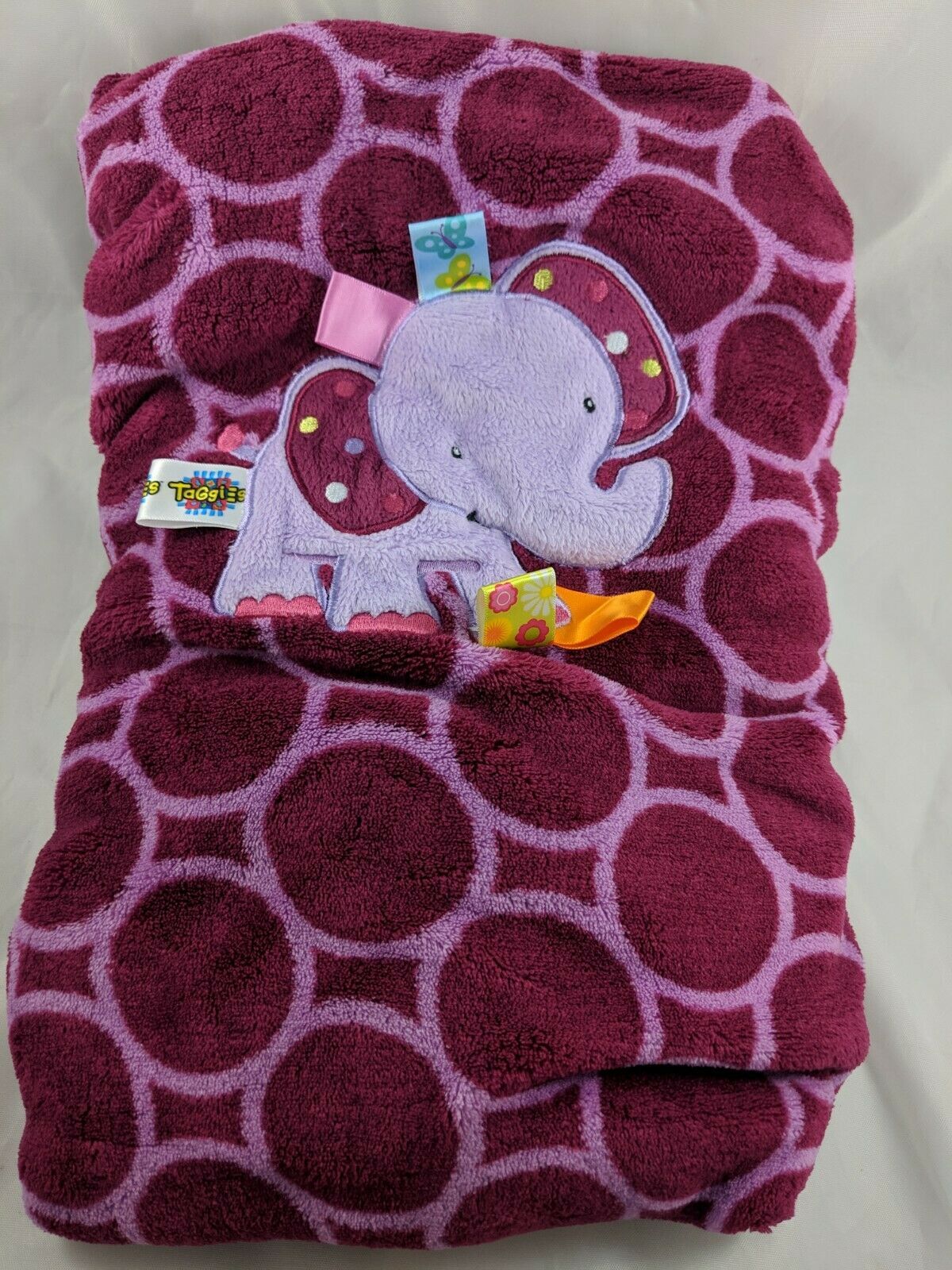 Taggies Purple Elephant Baby Blanket 30 X And Similar Items