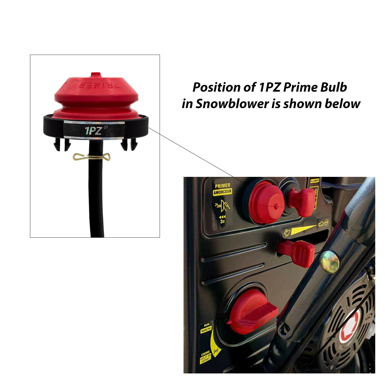 Carburetor Primer Bulb MTD Cub Cadet Craftsman Troy Bilt Snowblower 951