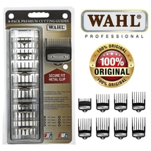 Wahl Professional 8-Pack Premium Cutting Guides Secure Fit Metal Clip (#1 to #8) - $47.78
