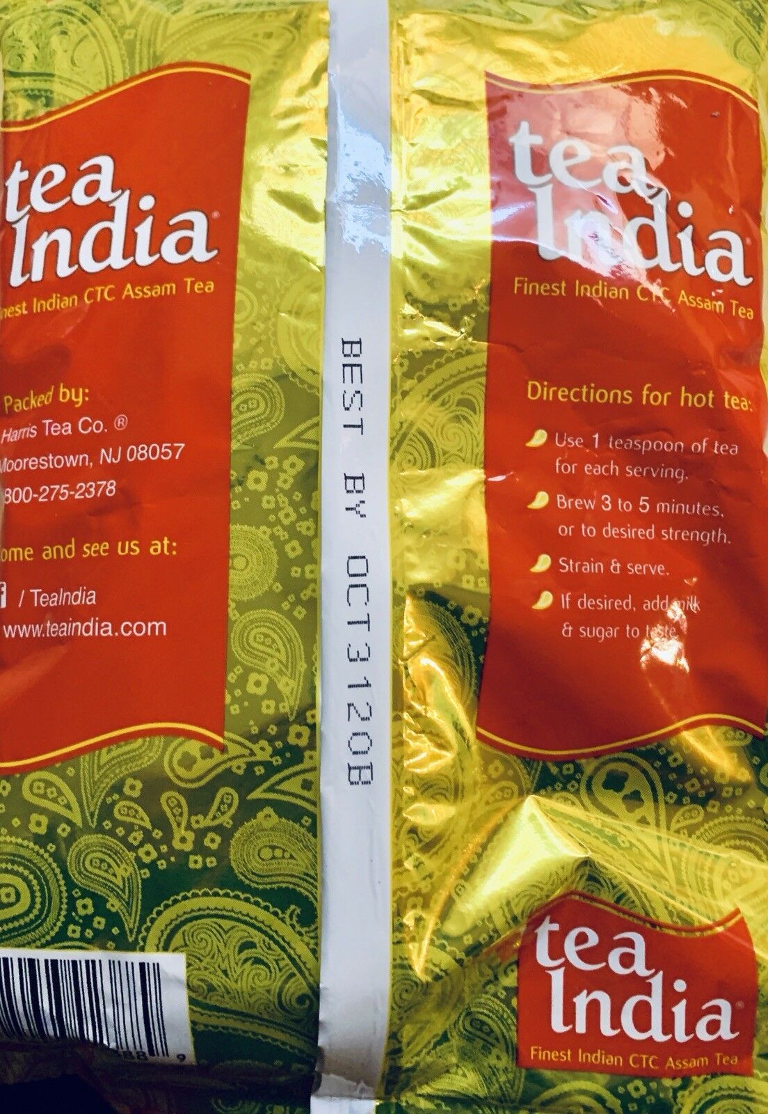 Tea India Mamri CTC Assam Tea Family Pack 32 Ounce Tea