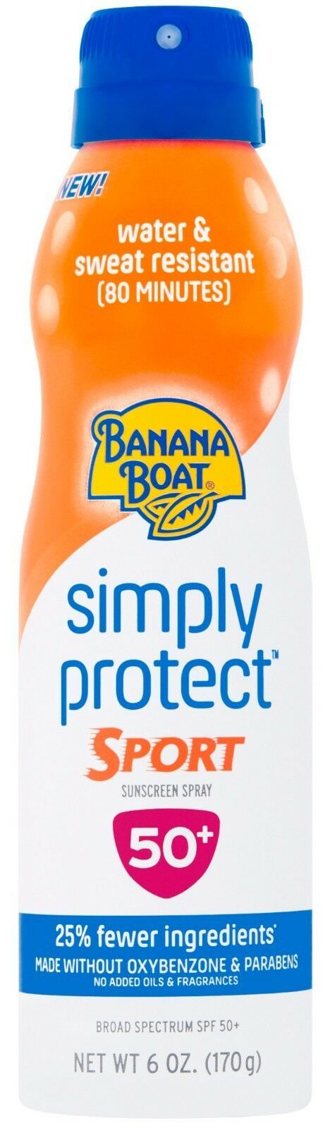 Banana Boat Sport Mineral Enriched Sunscreen Spray SPF 50+, 6 oz