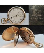 10k GOLD filled & 7J WALTHAM pocket watch CWC Co Crescant PLANET 16s American - $257.11