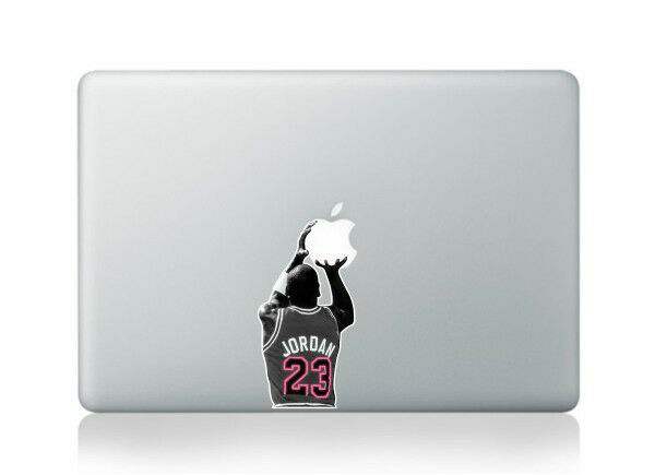 michael jordan apple laptop sticker