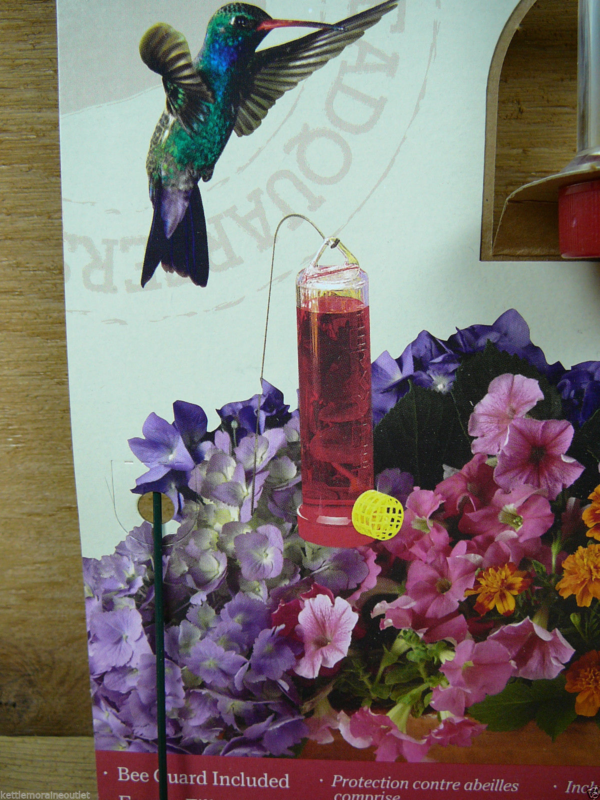 Perky Pet Hanging Basket Planter Box Small Hummingbird Feeder w/ Stake