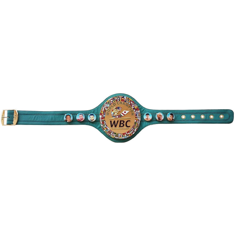 WBC CHAMPIONSHIP BOXING GOLD PLATED LEATHER BELT Boxing