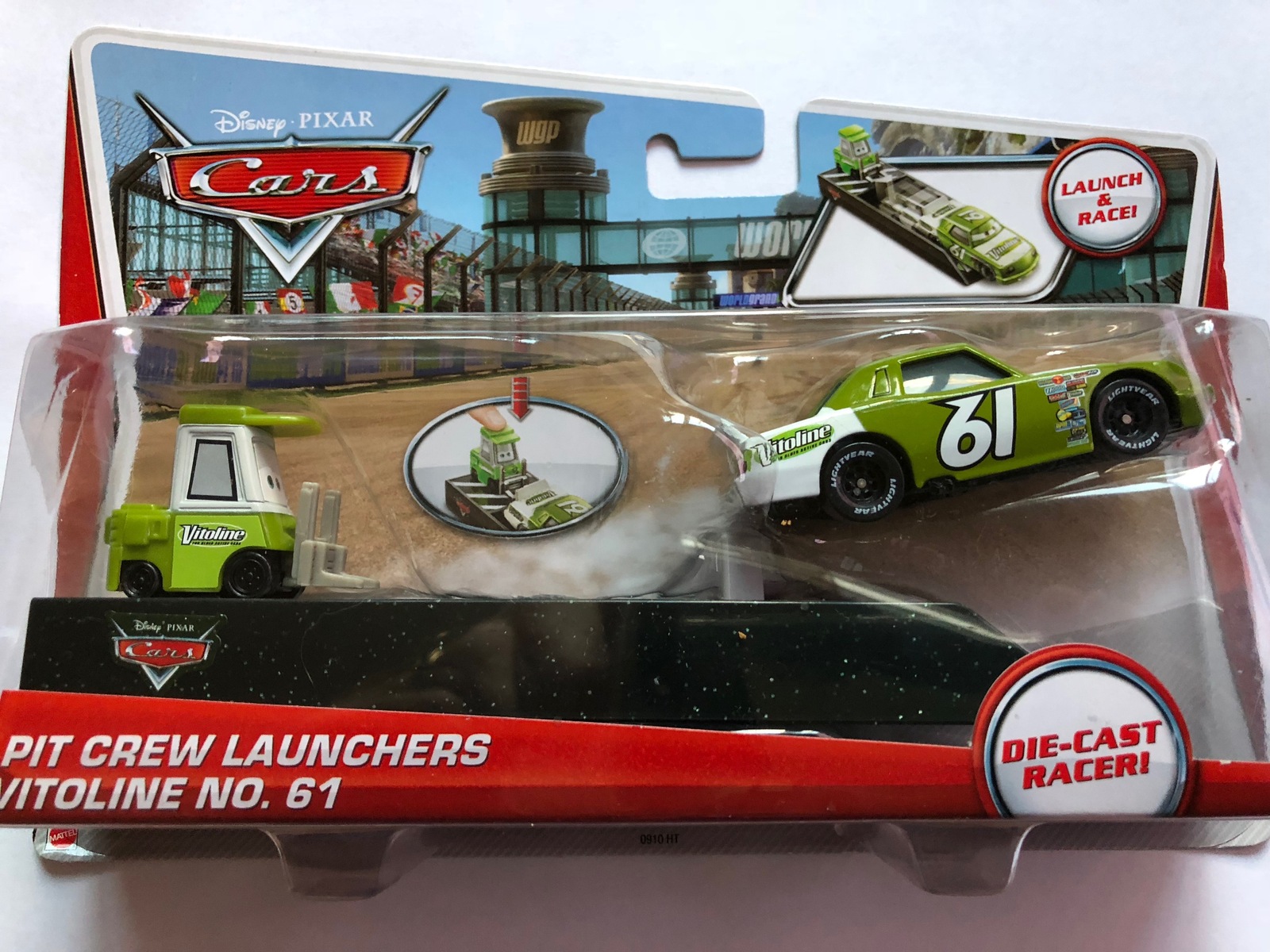 Disney Pixar Cars Launcher Pit Crew Launchers Vitoline No. 61 - Action ...