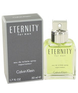 ETERNITY by Calvin Klein Eau De Toilette Spray 1.7 oz - $38.95