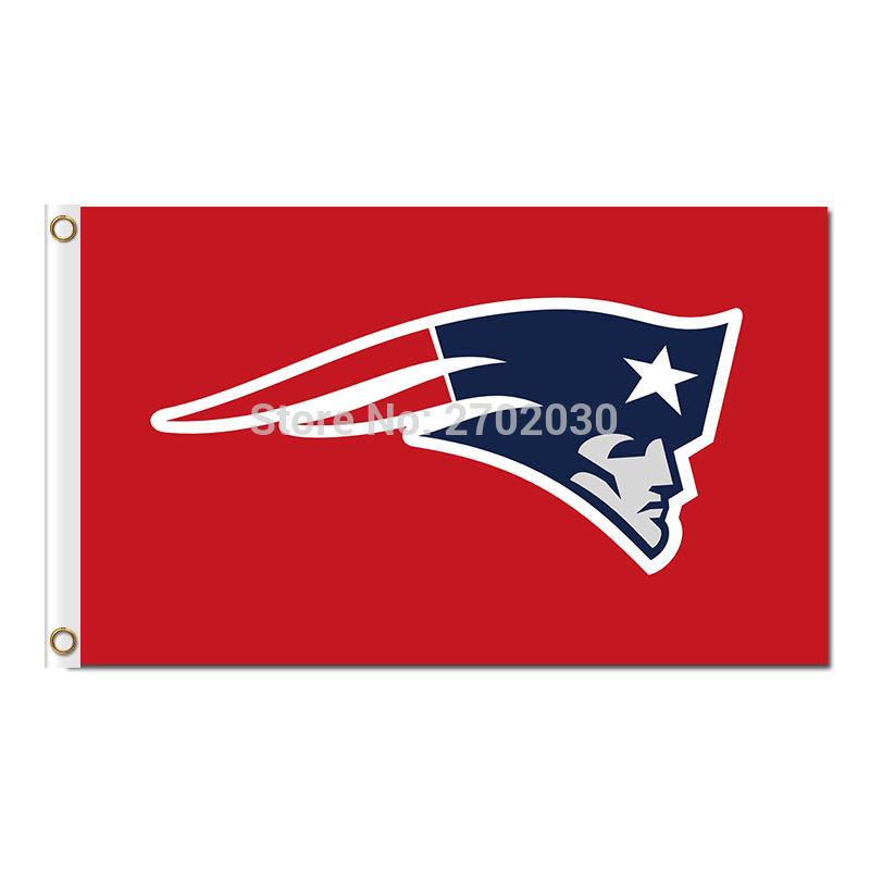 QDYINA Red New England Patriots Design Banner Custom Flag - Home Décor