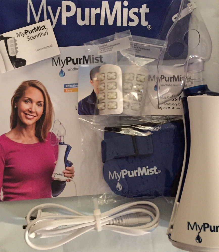 MyPurMist Handheld Steam Inhaler Kit Sinus Congestion Treatments Health