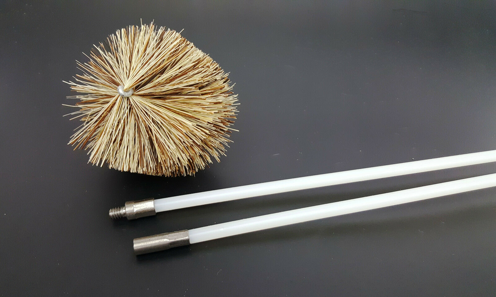 Vent Exhaust Flue Cleaning Kit Pellet Stove & Fireplace 1 3" Brush