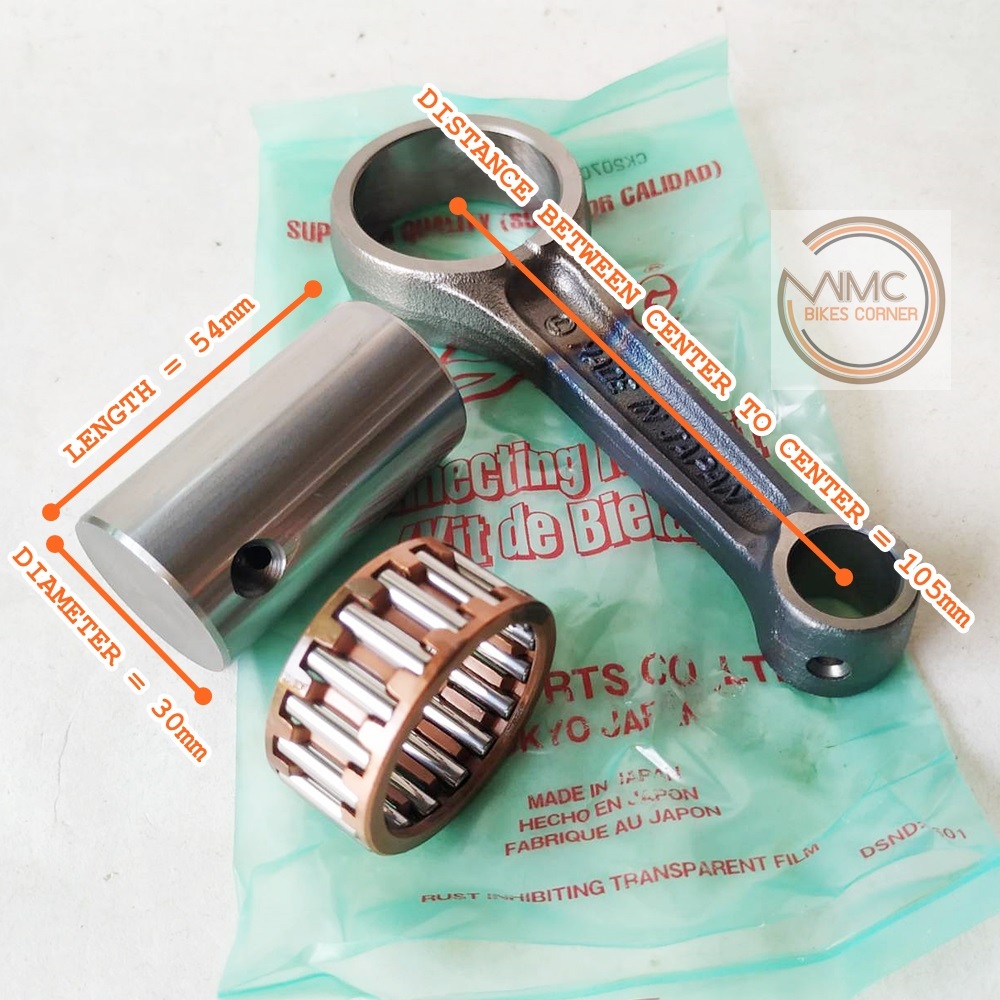 HONDA NX125 (19881990) CONNECTING ROD + CRANK PIN + BEARING (MADE IN