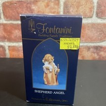 1998 Roman Fontanini nativity shepherd angel 5" scale figurine box & card #43529 - $23.75