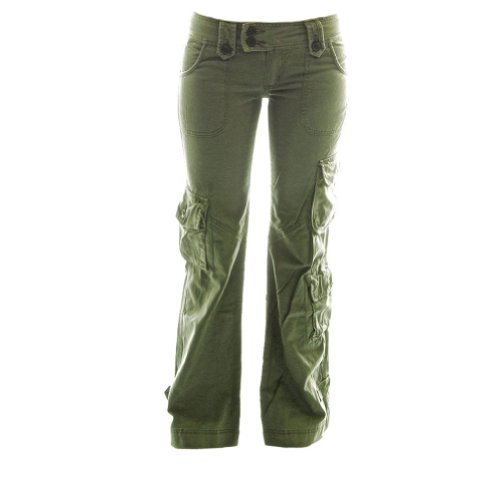 flared cargo pants womens