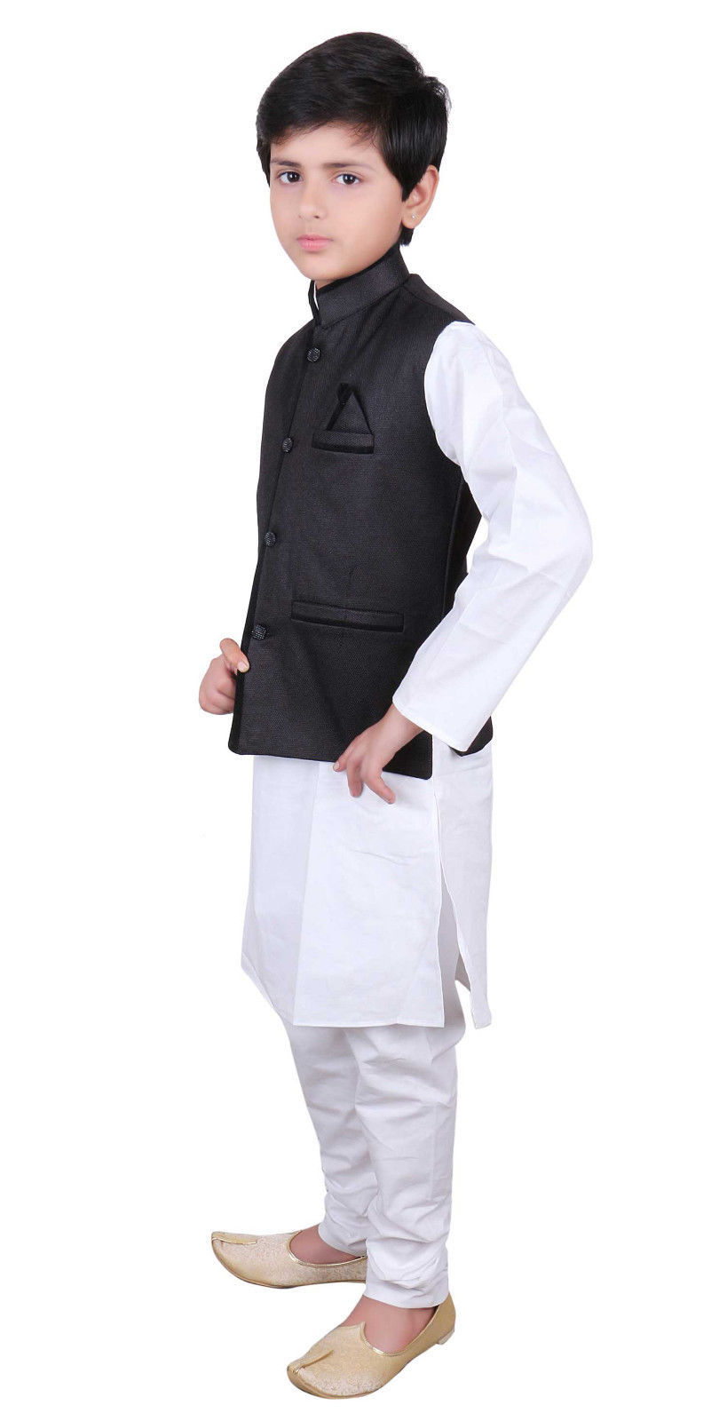 Boys Indian Modi style waistcoat for Bollywood theme party kids costume