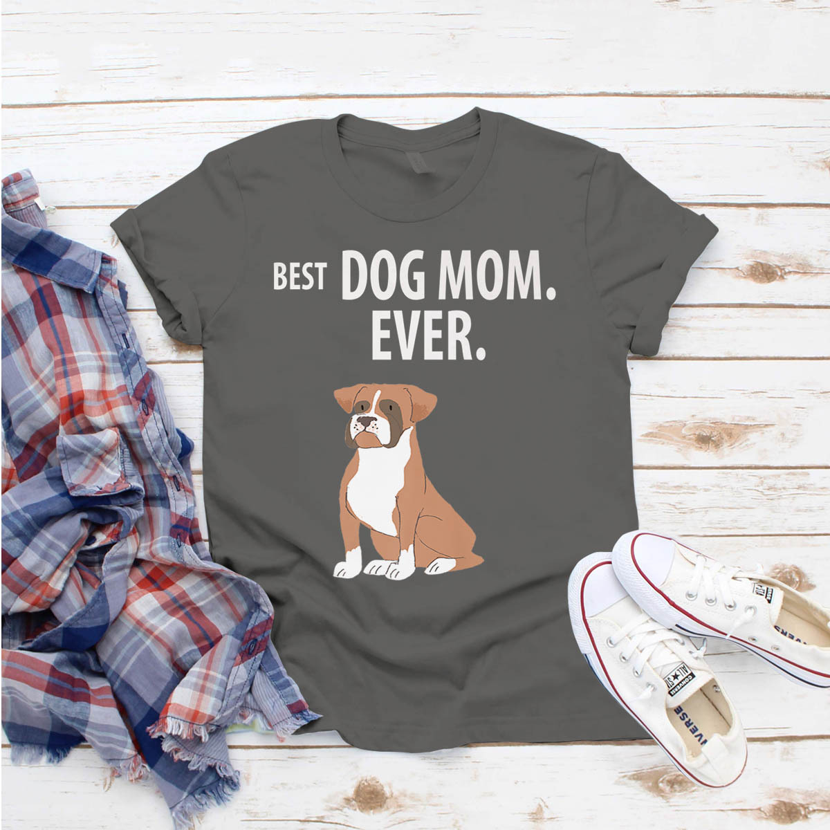 Best Dog Mom Ever Boxer Dogs Pups TShirt Ideas Birthday Gift Vintage