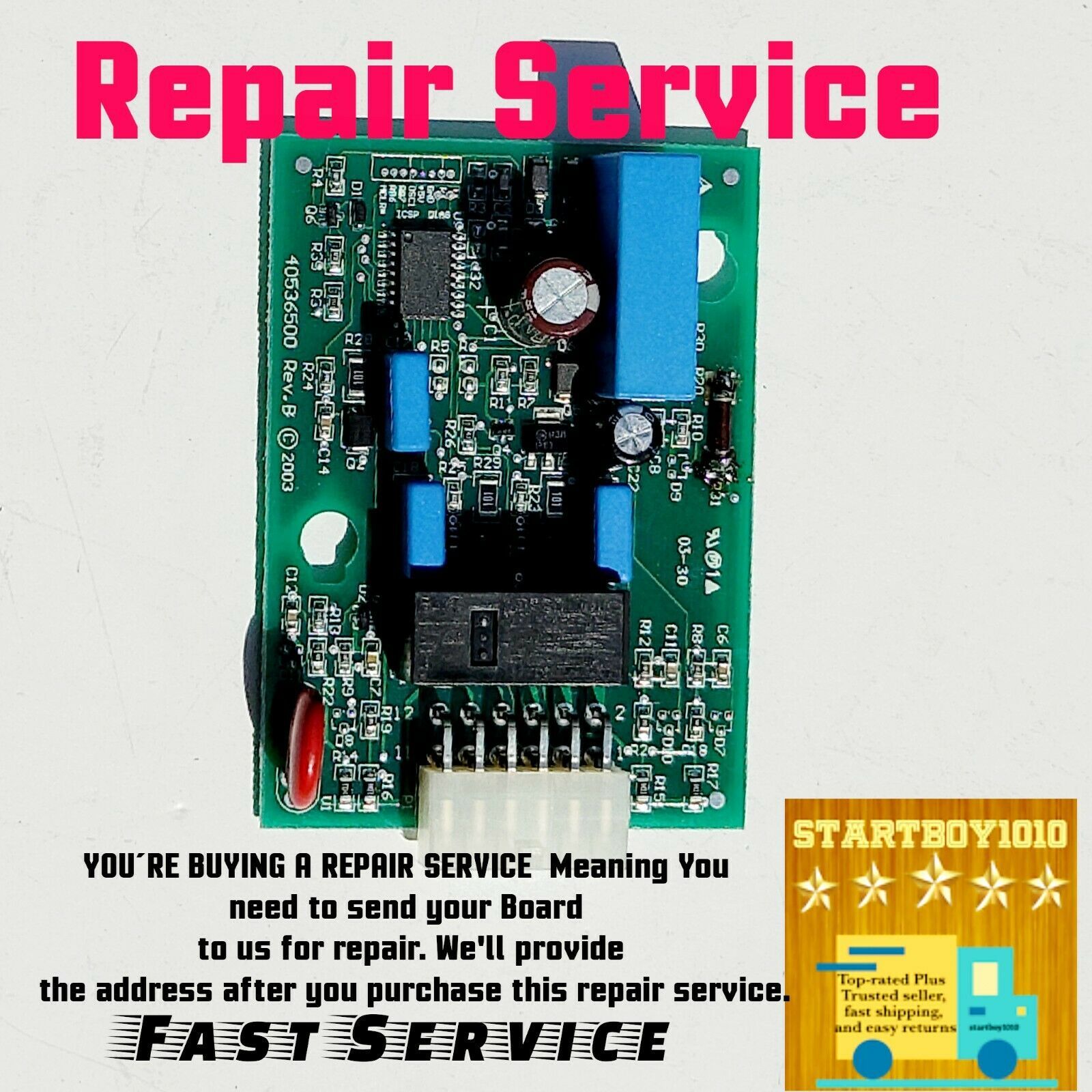 REPAIR SERVICE Whirlpool  W10312695B Control Board 
