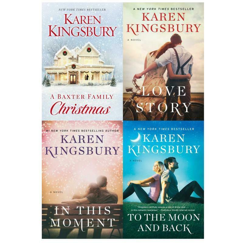 THE BAXTER FAMILY Series by Karen Kingsbury Set of Large Paperbacks 14