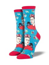 Socksmith Women's Socks Novelty Crew Socks "Kahlo Portrait" / Choose Your Color! - $11.29