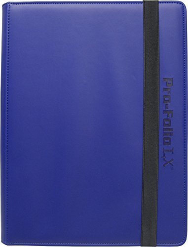 (3) Blue Trading Card Binders - BCW Brand - 9-Pocket Pro-Folio - LX - #BCW-PF9LX